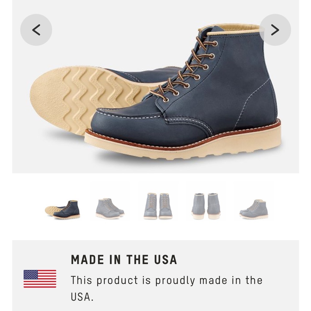 Redwing 6 inch clsssic moc women’s 7.5